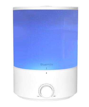 BlueHills Premium 4000 ml XL Essential Oil Diffuser 4L 4 Liter 70 Hour Run Humidifier Aromatherapy 1 Gallon Big Capacity High Mist Output for Large Room Home Mood Lights WhiteE401 4000ML-E401