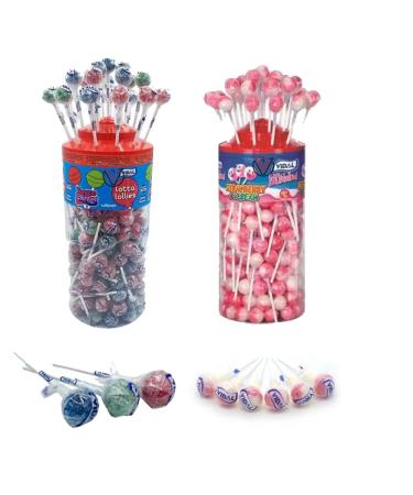 VIMIX Lotta Lollies Tongue Painter Strawberry & Cream Tub 1kg | Pick any type - Buy Online on GoSupps.com
