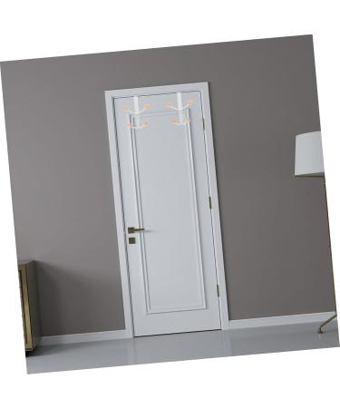 CHILDWEET 2pcs Door Hook Towel Hooks Coffee Mug Hooks Metal Hangers White Back Door Wall Hanging Wooden - Buy Online on GoSupps.com