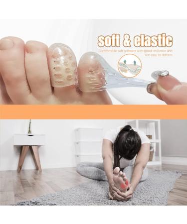 Silicone Toe Protector Caps Set - Anti-Friction for Corns, Blisters, Ingrown Toenails (10) - Buy Online on GoSupps.com