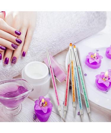 Bohoman 17 Pcs Acrylic Nail Brush Set for UV Gel Painting and Nail Art Tips - Buy Online on GoSupps.com