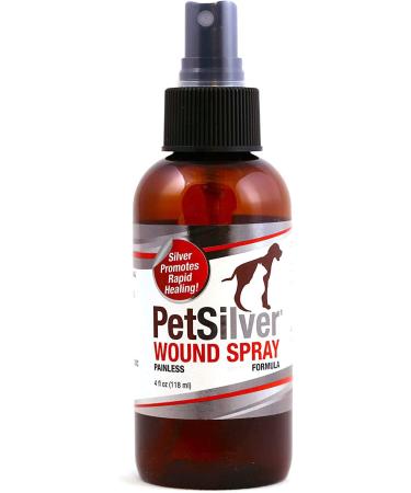 PetSilver Wound Spray - All Natural Pain Relief for Hot Spots, Wounds & Burns | Vet Formulated in USA - Buy Online on GoSupps.com