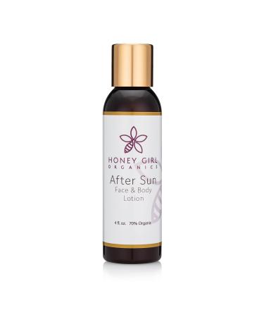 Honey Girl Organics After Sun Rejuvenating Face and Body Lotion 4.0 Fluid Ounce
