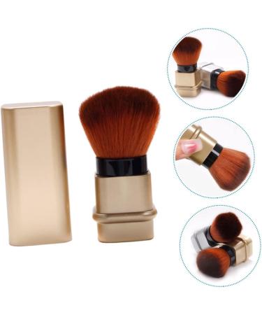 FRCOLOR nail dust brush nail cleaning brush retractable makeup brush nail powder brush travel powder brush kabuki brush blush brush mineral brush nail dust remover brush manicure paint 8.2x3.3cm Golden - Buy Online on GoSupps.com