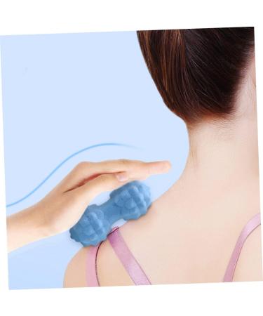 Inoomp 3ST Muscle Relaxation Yoga Balls - Silicone Massage Spikes & Double Lacrosse Balls - Foot & Hand Massage Tools - 15x6cm - Blue - 3 Pack - Buy Online on GoSupps.com