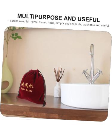 NOLITOY 6 Pcs Hair Dryer Storage Bag Hair Dryer Pouch Blow Dryer Bag Velvet Storage Bag Fabric - Buy Online on GoSupps.com