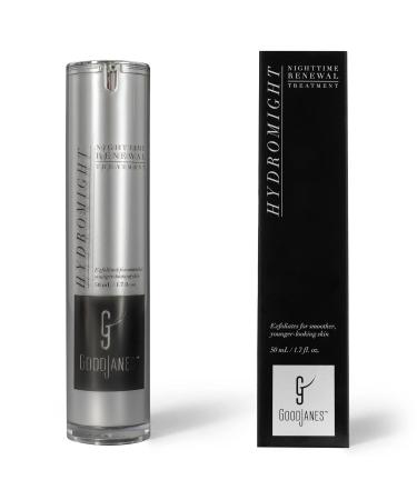 GoodJanes Hydromight Nighttime Renewal Gel with Lactic Acid, Hyaluronic Acid & Apple Stem Cells Exfoliating & Moisturizing Night Treatment for Smoother, Radiant Skin - Buy Online on GoSupps.com