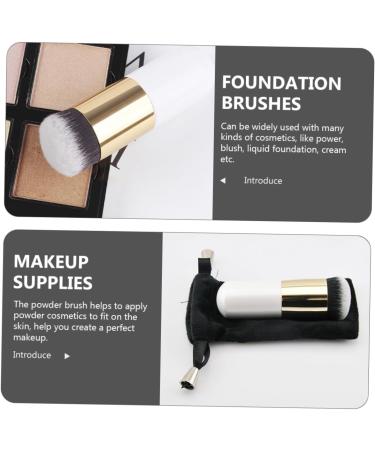 minkissy Professional Makeup Portapotty Make up Brushed Reuseable Short Makeup Brush Powder Foundation Brush Makeup Brush Travel Round Head Velvet Bag Cosmetic Chubby Pier Powder Brush Wood - Buy Online on GoSupps.com