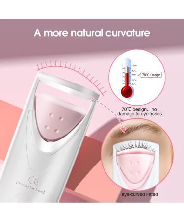 TOUCHBeauty Heated Eyelash Curler - Electric Makeup Tool for Long-Lasting Curls | AG-2003AP (Pink) - Buy Online on GoSupps.com