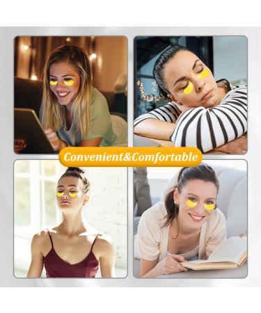 OUOYYO 24K Golden Eye Mask (60 PCS) - Collagen Eye Patches for Dark Circles, Wrinkles, & Puffy Eyes - Face Care Beauty - Buy Online on GoSupps.com