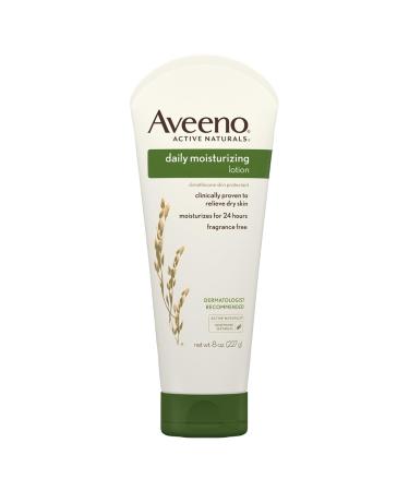 Aveeno Daily Moisturizing Body Lotion with Soothing Oat and Rich Emollients to Nourish Dry Skin Fragrance-Free 8 fl. oz 235 Milliliters