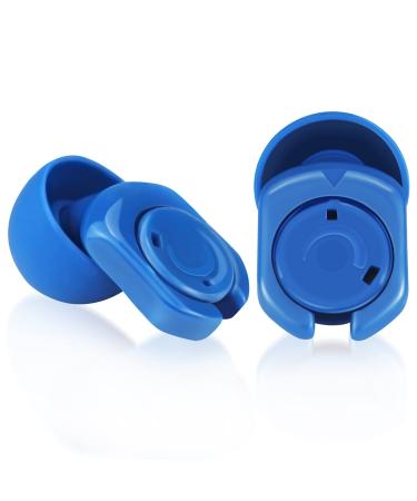 Timoofox Ear Plugs for Noise Reduction-3 Pairs of Reusable Hearing Protection in S/M/L for Sleep Snoring Concerts Work-Blue
