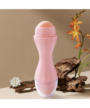 Double Head Volcanic Roller - Oil-Absorbing Facial Scooter with Interchangeable Stones | Portable Oil Control for Instant Matte Finish (Pink) - Buy Online on GoSupps.com