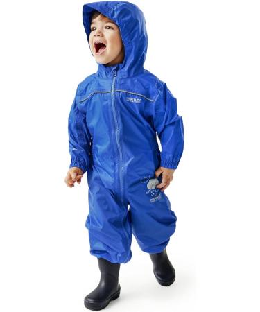 Regatta Kids Puddle Iv All-in-One Suit, Blue, 2-3 Years - Unisex | Waterproof & Durable - Buy Online on GoSupps.com
