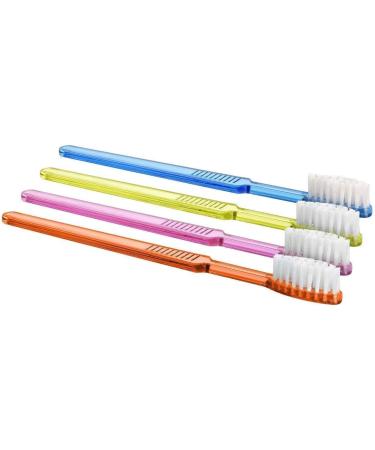 100 TOP BRUSH PLUS Disposable Toothbrushes - Mixed Colors Ultrasoft Bristles by Akzenta | International Shipping Available - Buy Online on GoSupps.com