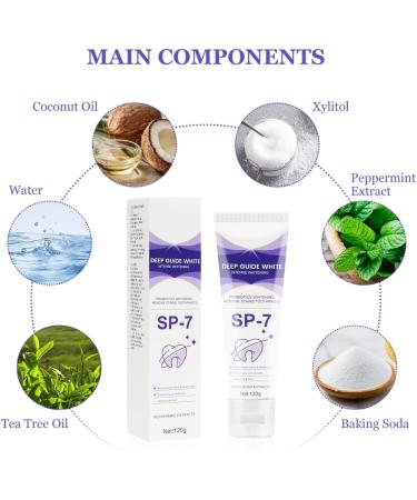 Probiotic Toothpaste for Brightening & Stain Removal | Deep Clean Fresh Breath & Reduce Tooth Stains - Buy Online on GoSupps.com