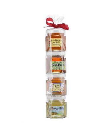 Allg u Fruit Spreads & Honey Gift Set - 4 x 50g Homemade Delights | Perfect Gift for Fruit Spread & Honey Lovers - International Shipping Available - Buy Online on GoSupps.com