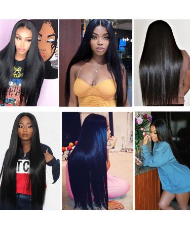 CanaryFly 24 Inch Brazilian Straight Human Hair U-Part Wig for Black Women - 180% Density, Natural Color, Glueless - Buy Online on GoSupps.com