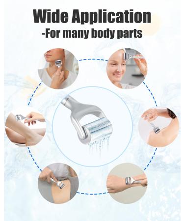 Buy Electric Ice Roller for Face & Eye Puffiness - Cooling Massager for Wrinkles & Fine Lines | Replaceable Head - Best Skin Care Tool - Buy Online on GoSupps.com