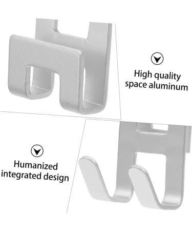 Alipis 6 Pcs Hook up Stainless Steel Hooks Cabinet Door Dual Hooks Wreath Hat Hooks Double The Hook 4X4CMx3pcs Silverx3pcs - Buy Online on GoSupps.com