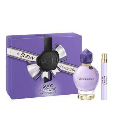 Viktor&Rolf - Good Fortune Eau de Parfum - Floral Women's Perfume Gift Set - With Notes of Jasmine & Vanilla - Full Size 3 Fl Oz & Travel Size 0.3 Fl Oz