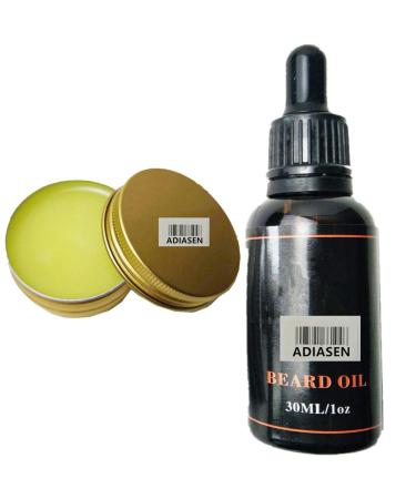 Adias 30g beard care 30ml beard oil natural beard cream beard wax beard balm beard butter for men moisturizing styling tools (2PCs)