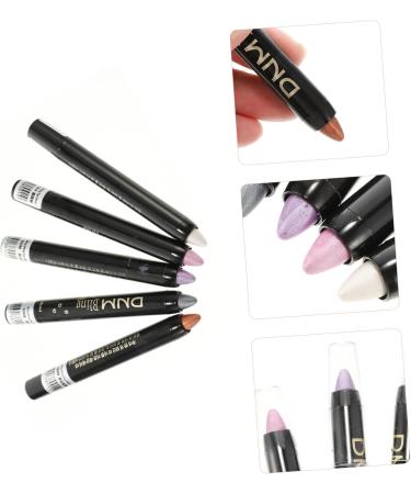 BIUDECO 5pcs Pearlescent Eyeshadow Pencil Long- Lasting Eye Shadow Pen Shimmer Eyeshadow Pencil Paste - Buy Online on GoSupps.com