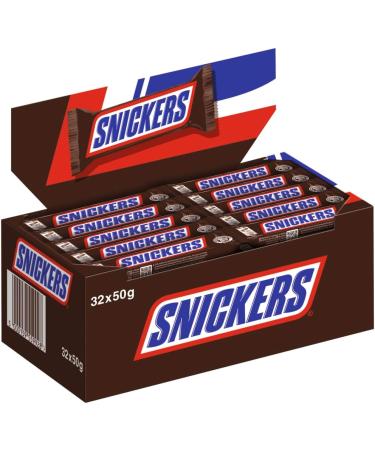  Snickers Candy Snickers Bar 32x50 grams - Buy Online on GoSupps.com