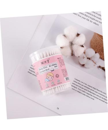 Organic Cotton Swab Tips for Babies & Makeup - 4 Boxes of Premium Ear & Head Swabs - 7.3x0.4cm White - Buy Online on GoSupps.com