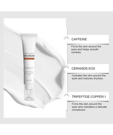 Shantou Hoygi Biological 2 pieces Caffijne Repair Eye Cream caffeine eye cream against wrinkles and dark circles light texture for a fresh and nongreasy feeling ideal for daily use in the morning and evening - Buy Online on GoSupps.com
