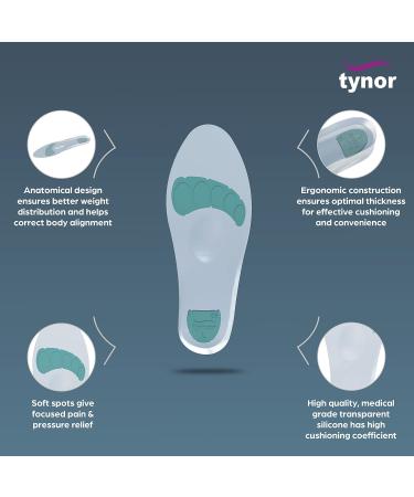 Full Silicone Insoles for Comfort - All Sizes Available - 1 Pair (Large) - International Shipping - Buy Online on GoSupps.com