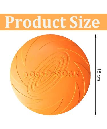 Zhouhon 3-Pack Flying Rubber Dog Toys - Perfect for Outdoor Fun Training Throwing & Catching - Buy Online on GoSupps.com