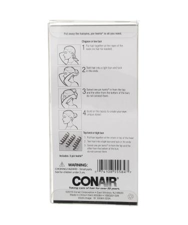 â€œConair Pin Twirls Spiral Pins - 3 Pack | Metal Hair Accessories for Stylish Updosâ€‌ - Buy Online on GoSupps.com