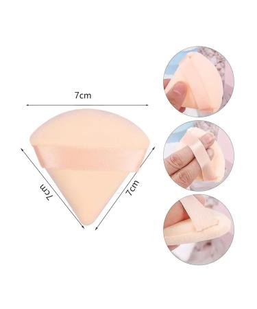Triangle Velvet Powder Puff Set - 1/3/6 Pcs Makeup Sponges for Face & Eyes - Contouring & Foundation Tool - Pink (6 Pcs) - International Shipping Available - Buy Online on GoSupps.com