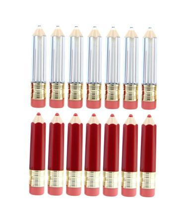 PLAFOPE 14 Pi ces Tube De Gloss Vide Lot De Rechargeables Pour Soin Des L vres Diy Flacons Vides De Rouge L vres
