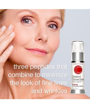 CONTROL CORRECTIVE Firming Tri-Peptide Serum - Hydrating Anti-Aging Serum with Hyaluronic Acid & Peptides for Skin Strength & Elasticity 1 Oz - Buy Online on GoSupps.com