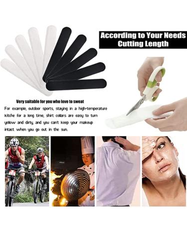 40-Piece Hat Sweat Protector & Cleaner Set - Disposable Collar & Neck Liner Pads for Preventing Sweat Stains - Stay Dry Technology (White & Black) - Buy Online on GoSupps.com