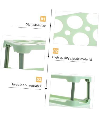 Hemobllo Box Egg Carton Eggs Egg Keeper Egg Storage Case Refrigerator Egg Tray Egg Grid Household re-usable Green 22.3X10.1X8.9CM - Buy Online on GoSupps.com