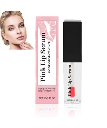 Pink Lip, Pink Lip Oil, Pink Lip Serum Plumper, Color Changing Lip Gloss, Pink Lip Serum Plump Gorgeous Glow Of Lips, Glow Color Changing Lip Oil, Hydrating Lip Stain For Women (Pink, 1PC)