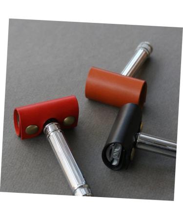 Frcolor 6-Piece Leather Razor Case - Scratch-Resistant Travel Accessories for Men's Manual Razors - Buy Online on GoSupps.com