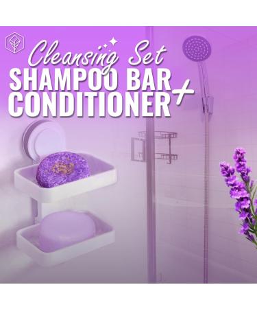 Shampoo Bars & Conditioner Set - Organic Sulfate & Paraben Free Eco-Friendly Hair Growth Travel Size Lavender Scent - Buy Online on GoSupps.com