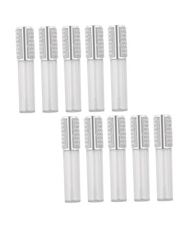 DECHOUS 10 pi ces Tubes Vides pour Brillant L vres Rechargeables Rond DIY Fiole L vres Teint Compact L ger pour Maquillage Femme