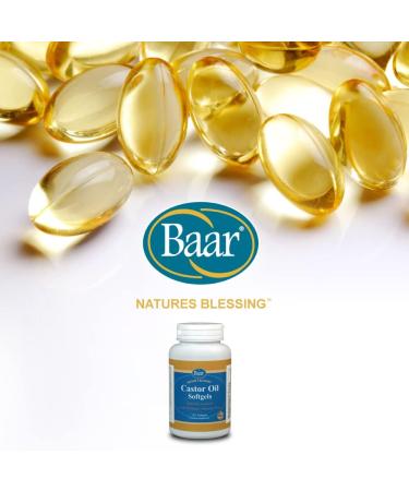 Baar Castor Oil Softgels with Fennel Oil - Natural Laxative - Buy Online on GoSupps.com