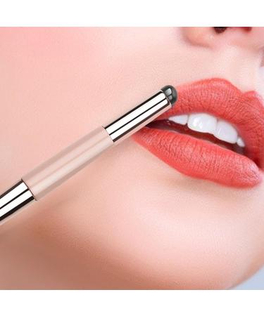 Silicone Makeup Brush | Reusable Lip Gloss Applicator | Soft Round Makeup Applicator Lipstick Gloss Brush Tool Multi-purpose Makeup Accessories for Daily and Travel Pink - Buy Online on GoSupps.com