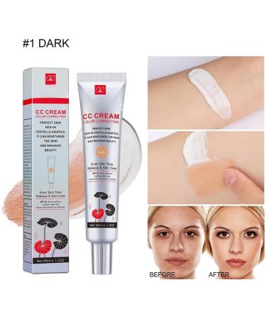 EXQST CC Concealer Foundation - Color and Redness Corrector with Centella Asiatica Moisturizing Makeup Base Lightening Complexion Concealer Soothing and Moisturizing Skin - Buy Online on GoSupps.com