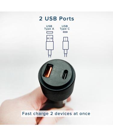 AlveyTech XLR Dual Port Charger Adapter with USB For Charging Cell Phone and Accessories on Electric Mobility Scooter Power Chair Recreational Bikes & Scooters - Buy Online on GoSupps.com