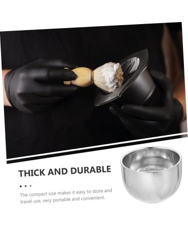 Fomiyes 4-Piece Stainless Steel Shaving Foam Bowl Set - Rustproof Double-Walled Cream Bowl for Men | 8.2x5.8cm | International Shipping Available - Buy Online on GoSupps.com