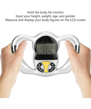 Portable Body Fat Measuring Device - Digital BMI Tester with LCD Screen for Men & Women | Home Health Monitor & Analyzer - Buy Online on GoSupps.com