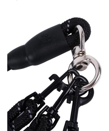 Techson 3 in 1 Dog Leashes with Padded Handle Durable Detachable Long Nylon Rope Lead for Double Triple Multiple Pet Puppy - Buy Online on GoSupps.com