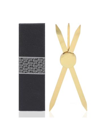 Eyebrow Ruler Adjustable Accurate Positioning Stainless Steel Material Gold Design Brow Measuring Tool